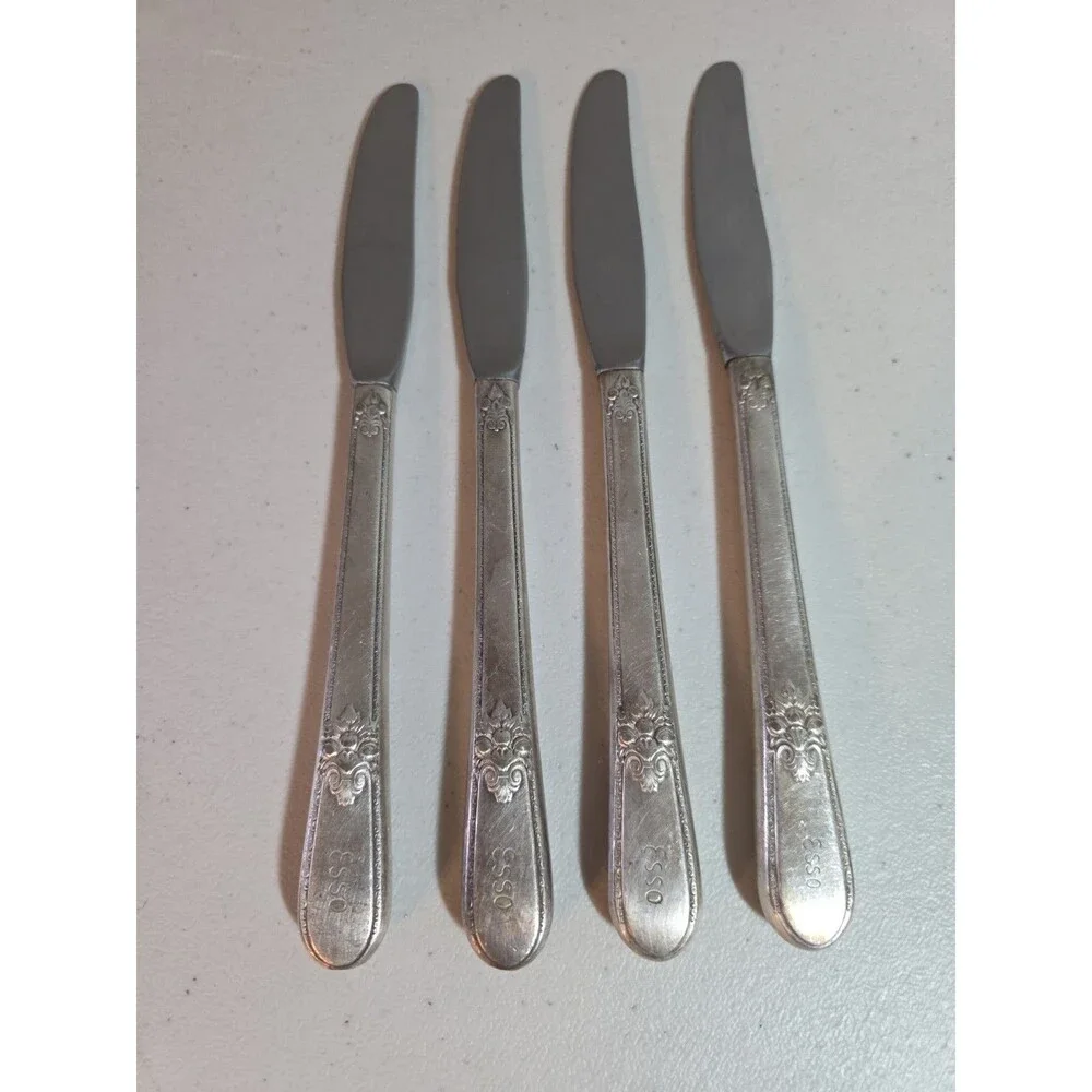 Vintage Esso Gas Oil Advertising 1847 Rogers Bros Adoration Silverware Knife Set